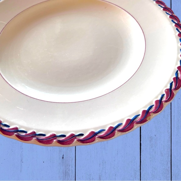 VTG Hand Painted 12" Round Platter - Picture 2 of 6